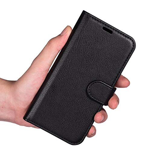 Case Collection Funda de Cuero para LG K61 (6,53") Estilo Cartera con Tapa abatible y Ranuras para Dinero y Tarjeta de crédito para LG K61