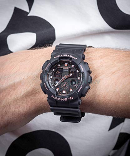 Casio G-SHOCK Reloj Analógico-Digital, 20 BAR, Negro, para Hombre, GA-100GBX-1A4ER