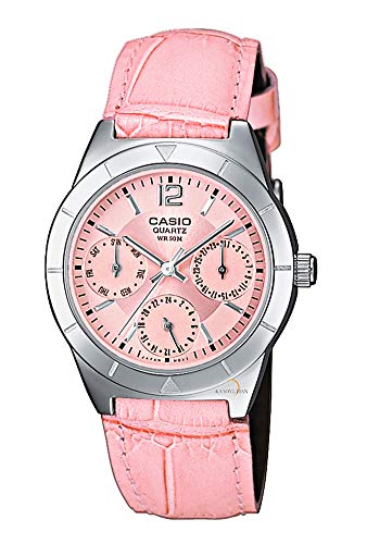 Casio Reloj Multiesfera para Mujer de Cuarzo con Correa en Piel LTP-2069L-4AVEF