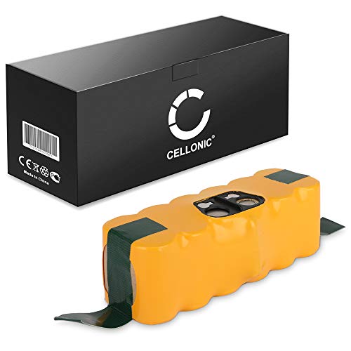 CELLONIC® Batería Premium (14.4V, 3300mAh, NiMH) Compatible con iRobot Roomba 800,870,871,880,780,770,620,650,620,565,530,500,520,550-11702, VAC-500NMH-33 Repuesto