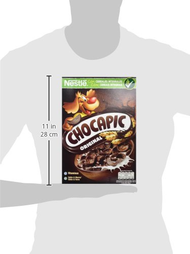 Cereales Nestlé Chocapic - Cereales de trigo y maíz tostados con chocolate - 14 paquetes de cereales de 375g