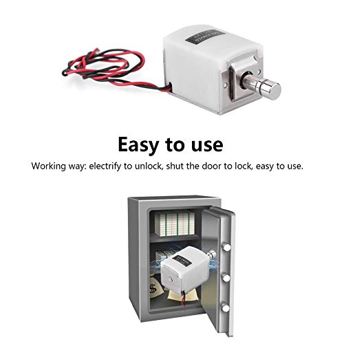 Cerradura Eléctrica para Gabinete,Mini cerrojo de perno,Cerradura electrónica de seguridad para la escuela,bancos,tribunales hotel,Cerradura de seguridad del cajón para puertas,ventanas,gabinetes