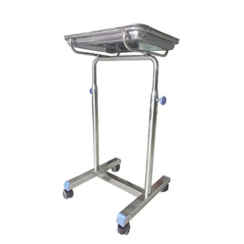 Cesta médica Equipo Médico Ajustable autoservicio con Bandeja quirúrgica, Carro elevable Utilidad de Acero Inoxidable con la Rueda del balanceo, for el Hospital/salón de Belleza