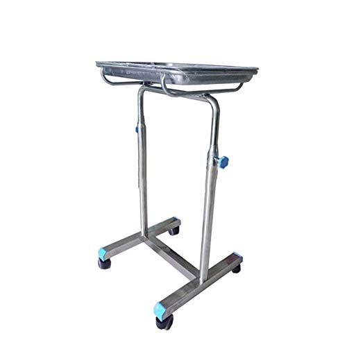 Cesta médica Equipo Médico Ajustable autoservicio con Bandeja quirúrgica, Carro elevable Utilidad de Acero Inoxidable con la Rueda del balanceo, for el Hospital/salón de Belleza