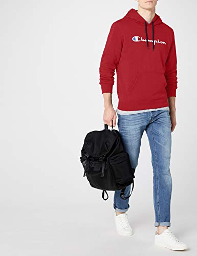 Champion Sudadera con Capucha Classic Logo, Rojo, M para Hombre