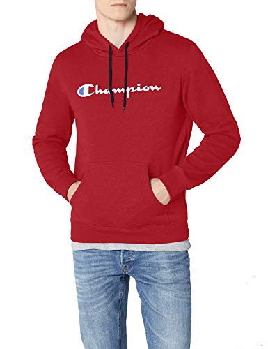 Champion Sudadera con Capucha Classic Logo, Rojo, M para Hombre