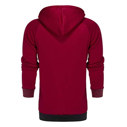 Chaqueta con Capucha para Hombre Conjunto de Chándal y Pantalón de Fútbol Sudadera con Estampado de Cremallera Top Pantalones Conjuntos Traje Deportivo Chándal riou