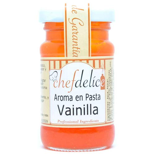 Chefdelice Chefdelice Aroma En Pasta Emulsión Concentrado Para Glaseados, Helados, Horneados Y Cremas Sabor Vainilla, 50G Chefdelice 50 g