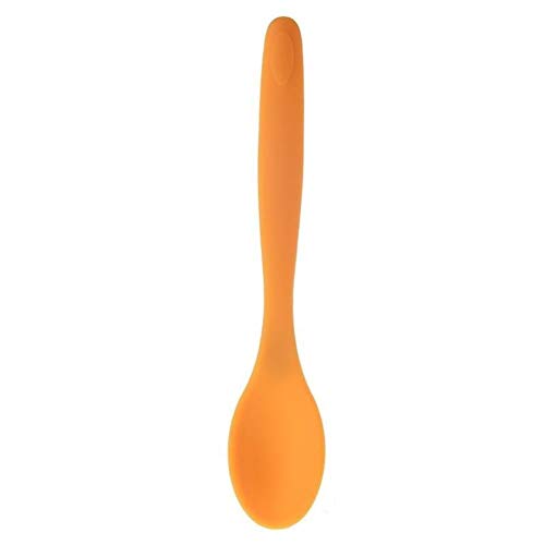 chenran Accesorios Cucharas De Silicona Resistente Al Calor Flexible Rascador Espátula Helado Pastel Postre for Pala De Cocina Herramientas De Cocina Utensilio Regalo (Color : Orange)