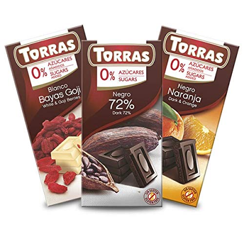 Chocolate Blanco sin Azúcar Torras 75 g