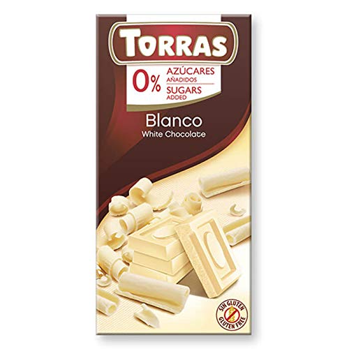 Chocolate Blanco sin Azúcar Torras 75 g