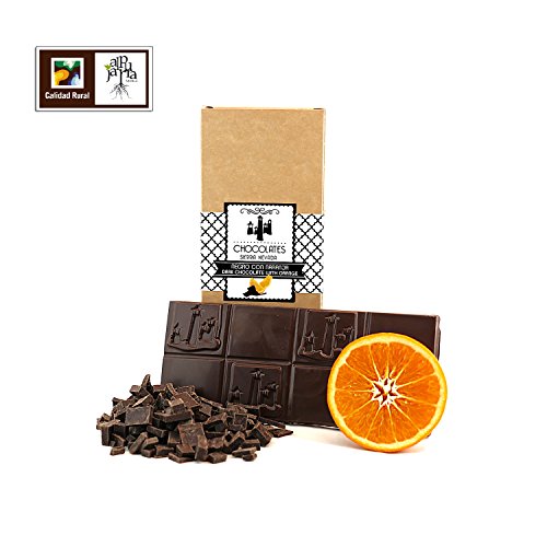 Chocolate negro artesano con naranja