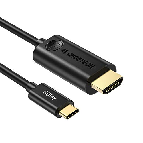 CHOETECH Cable USB C a HDMI, [4K@60Hz] Cable HDMI a USB Tipo C 3.1 para MacBook Pro/Macbook Air 2020/2019/2018, iMac 2017,iPad Pro, Galaxy S20/S10/S9/S8/Note10, Huawei P40/P30/Mate 30 Pro/Mate 20