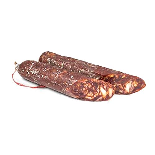 CHORIZO VELA IBERICA DE BELLOTA. Elaboración artesanal, curación tradicional y envasado al vacio para una mejor conservación. Peso paroximado 500 gr