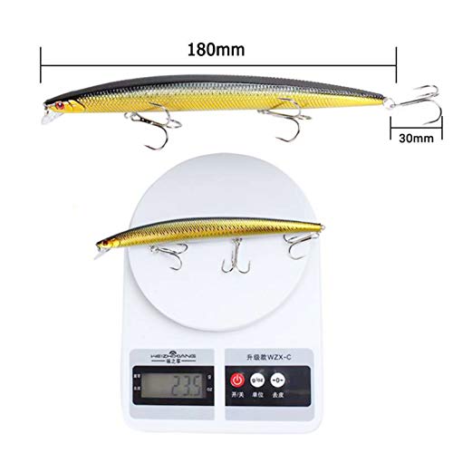 CHSEEO 10PCS Cebo de Pesca Señuelos de Pesca con Ganchos Cebos Artificial Swimbait Manivela Cebo Cucharillas Pesca Accesorios Aparejos De Pesca para la Pesca #5