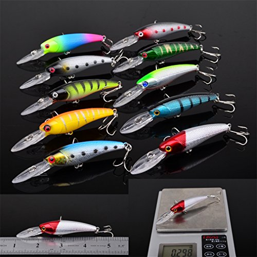 CHSEEO 20PCS Cebo de Pesca Señuelos de Pesca con Ganchos Cebos Artificial Swimbait Manivela Cebo Cucharillas Pesca Accesorios Aparejos De Pesca para la Pesca #3