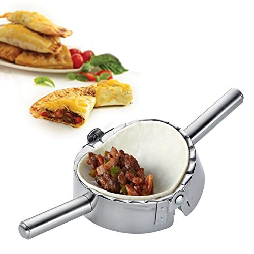 CHSEEO Juego de 1 Moldes para Ravioli de Acero Inoxidable Cortadores de Ravioli Molde para Empanadillas Prensa de Masa Pastas Ideales para Hacer Raviolis, Empanadillas o Galletas #7