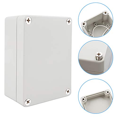 chudian 2pcs Caja de Conexiones, Cajas Estancas Caja Electrica Exterior (100 * 68 * 50mm) de plástico PVC resistente al agua, Caja Estanca para Exterior