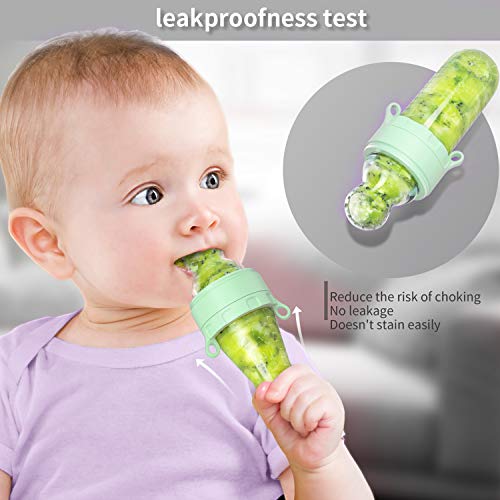 Chupetes Frutas bebe & Cuchara Dispensadora, Alimentador antiahogo bebe, multifuncional todo en uno juguete para bebe