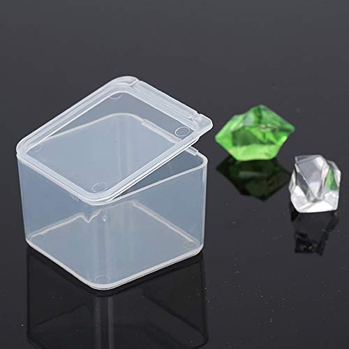 CHZIMade - Caja de plástico para cajas de polipropileno con tapa (tamaño pequeño, 5 unidades)
