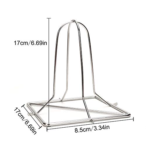 Ciaopangor - Soporte vertical para asar de pollo (acero inoxidable, plegable)