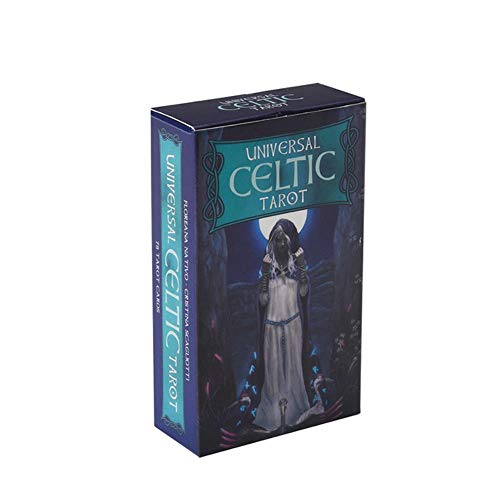 cici 78Pcs The Modern Witch Tarot Deck Oracle Cards Inglés PDF Instrucciones Table Deck Juego de Mesa Party Playing Card Games, Universal Celtic