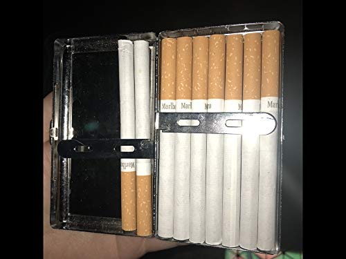 Cigarette Box Case, New York Empire City Building CP ID de Acero Inoxidable para Cigarrillos o Estuche de Cigarrillos