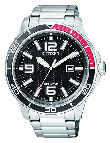 Citizen Hombre Reloj de Pulsera analógico Cuarzo Acero Inoxidable aw1520 – 51E