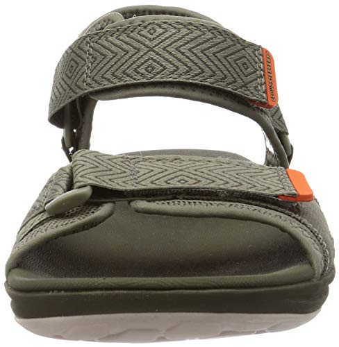 Clarks Step Beat Sun, Abierta Sandalias Punta Cerrada, Verde (Dusty Olive Dusty Olive), 41.5 EU