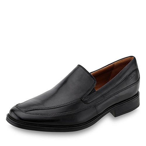 Clarks Tilden Free - Zapatos de cuero para hombre, Negro (Black Leather), 45