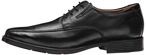 Clarks Tilden Walk, Zapatos de Cordones Derby, Negro (Black Leather-), 41 EU