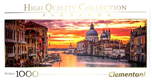 Clementoni-39426 Puzzle 1000 Piezas Panorama El Gran Canal - Venecia (39426.5)