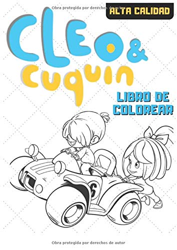 Cleo y Cuquín para colorear: Pinta y colorea con Cleo y Cuquín para niños y niñas (Familia Telerín Libro para colorear)