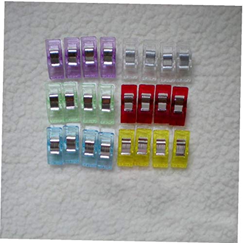 Clips De Coser De Plástico 100 Pc Coloridos Clips De Patchwork Quilting De Bricolaje En Casa Crafts Fuentes De Costura Color Azar 2.7 * 1 Cm