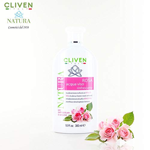 Cliven Natura Agua Extracto de Rosa Refrescante para pieles delicadas y sensibles