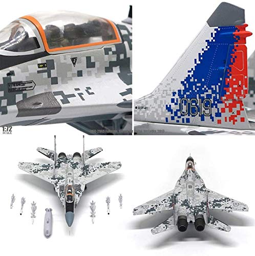 CMO Aeromodelismo, BBC MIG29AS Fulcrum Fuerza Aérea Eslovaca Modelo De Aleación Escala 1/72, Juguetes y Regalos para Adultos, 7,9 X 5,9 Pulgadas