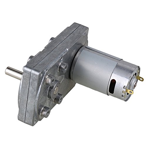 CNBTR Cuadrado Alta Velocidad de par Reducir 12 V eléctrico DC Gear Motor con Metal Orientado Box