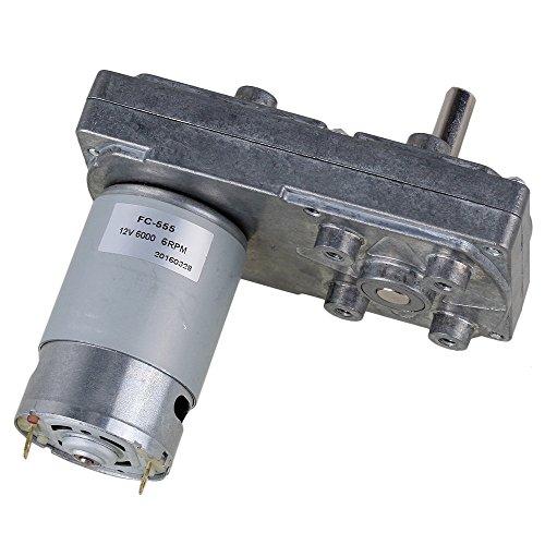 CNBTR Cuadrado Alta Velocidad de par Reducir 12 V eléctrico DC Gear Motor con Metal Orientado Box