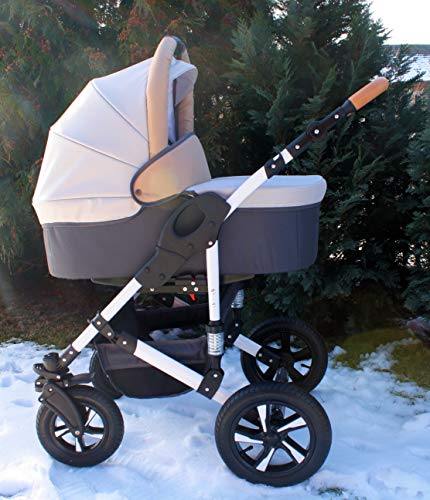 Cochecito bebe 3 piezas X-Trall BBtwin carro trio (beige + gris)