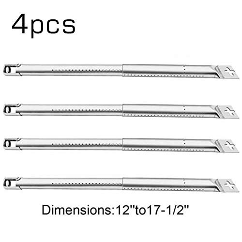 Cocina Alimentos coladores, Quemadores de tubo de cocina reemplazo 4PCS Parrilla tubo Quemadores escalable Parrilla de gas universal de reemplazo de acero inoxidable