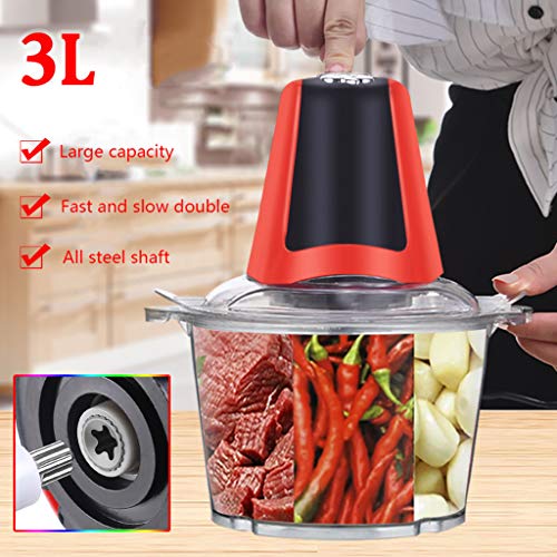 Cocina eléctrica Picadora de Carne de Doble función multifunción Twister Home automática, 250W 2L Recipiente de plástico