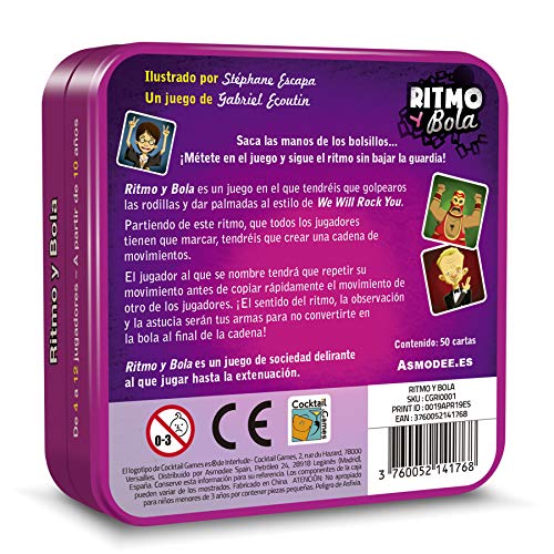 Cocktail Games- Ritmo y Bola - español. (Asmodee ADECGRI0001)