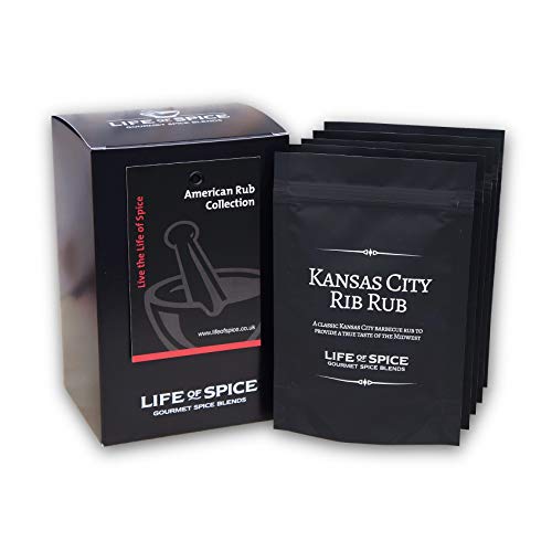 Colección de Aderezo Americano Life of Spice – Juego de Regalo de 5 Aderezos Life of Spice (40g/35g/30g c/u)