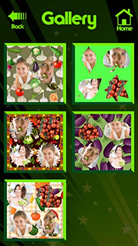 Collage de fotos vegetales