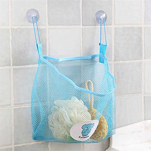 collectsound - Bolsa organizadora de baño con Ventosa para el baño, Juguete y Bolsa de Malla, Azul Celeste