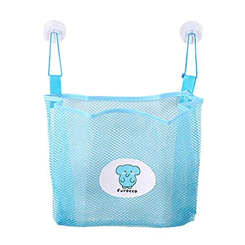 collectsound - Bolsa organizadora de baño con Ventosa para el baño, Juguete y Bolsa de Malla, Azul Celeste