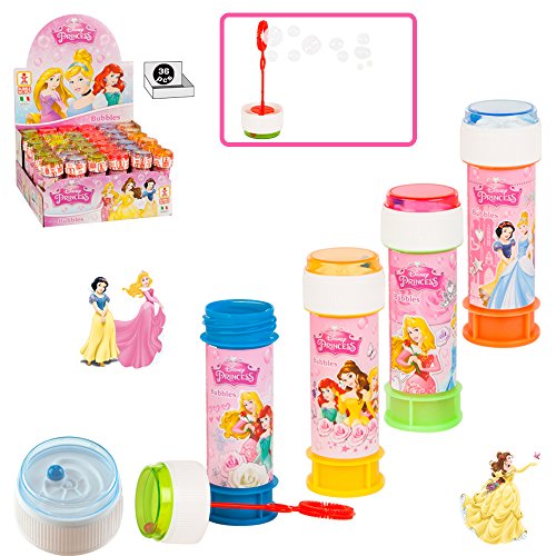 ColorBaby - Caja pomperos Princesas Disney con 36 Unidades de 60 ml (22902