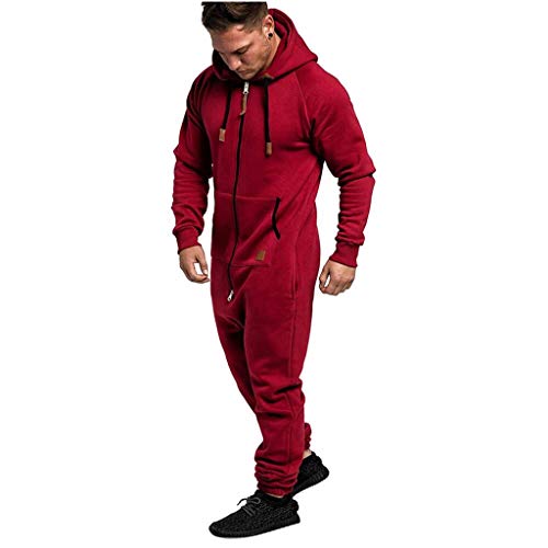 Colores Lisos Hoody Todo en un Zip Hoodie Mono Nuevo Diseñador Hombre Onesie Mono Playsuit Todas en uno Pieza Hombres Uno Cremallera Onesie Capucha Playsuit Todas In Uno Pieza