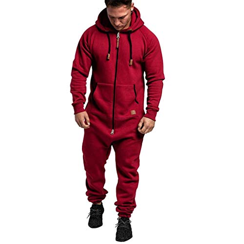 Colores Lisos Hoody Todo en un Zip Hoodie Mono Nuevo Diseñador Hombre Onesie Mono Playsuit Todas en uno Pieza Hombres Uno Cremallera Onesie Capucha Playsuit Todas In Uno Pieza