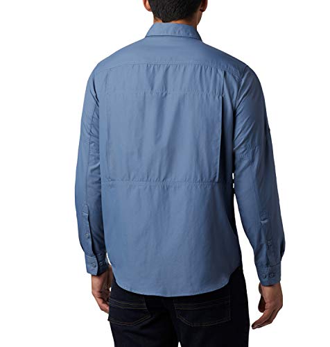 Columbia Silver Ridge 2.0 Camisa de Manga Larga, Hombre, Azul (Mountain), M